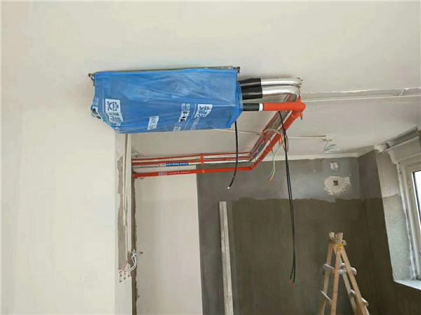 蘋果派12號(hào)樓美的中央空調(diào)多聯(lián)機(jī)安裝案例